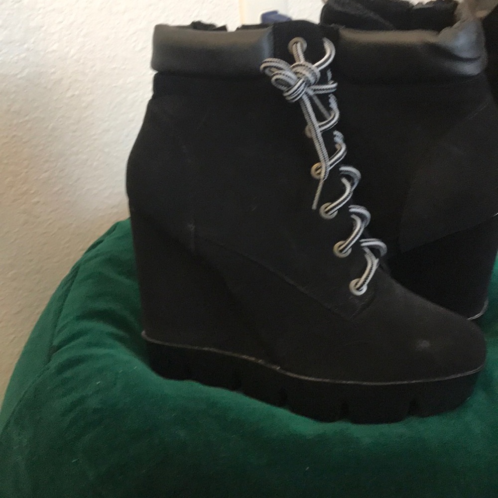 Wedges boot style heels